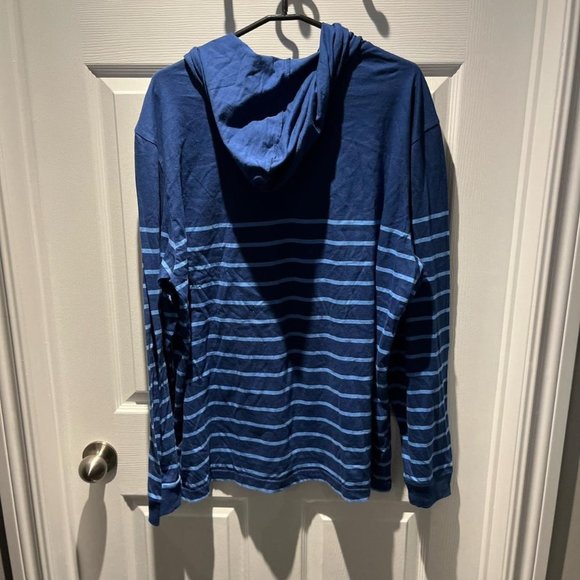 Blue Stripped Chaps Hoodie - Picture 2 of 4